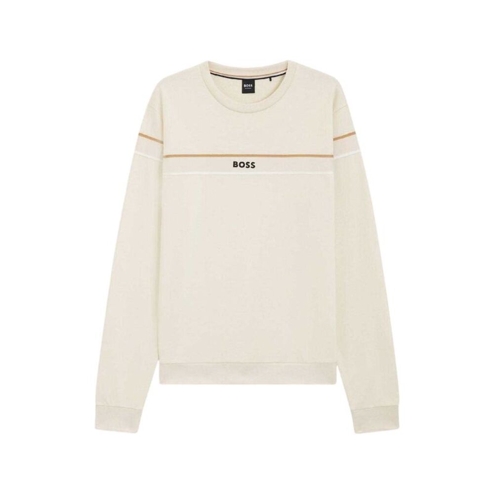 Boss Mens Cotton Sweatshirt / White